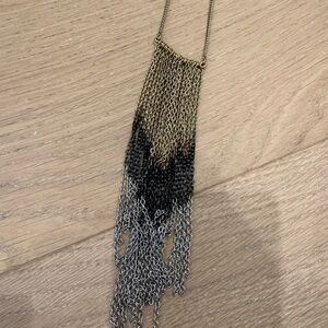 Banana Republic Gold and Silver Layered Chain Necklace